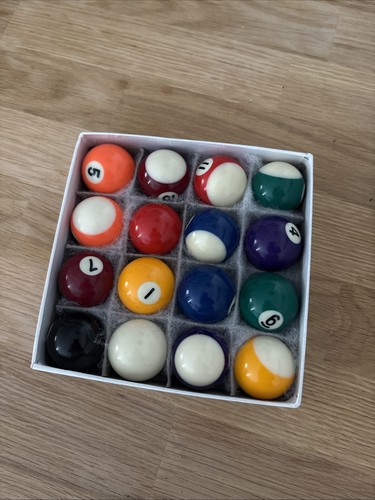 16x mini billard - 16x, kugeln