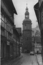 Foto Auto, Oldtimer SAPOROSHEZ SAS-966 in Stolberg (Harz), DDR 1981, 14x10 cm