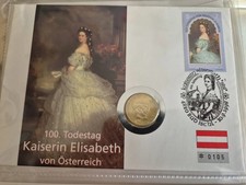 Numisbrief Österreich Kaiserin Sissi König von Ungarn 1 Krone 1915 Silber