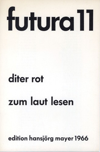 Diter rot dieter roth - /, –