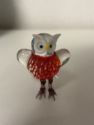 Glas figur eule - eule, filigrane