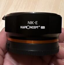 K&FAdapter Nikon F Objektiv to Sony E - NEX  PRO Version Neuwertig 