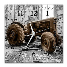 BM Wanduhr 30 cm x 30 cm  leises Uhrwerk Funkuhrwerk Traktor Trecker 9392-1 WZ