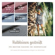 Halbleinen Meterware gemustert