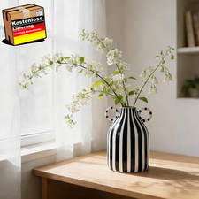 Keramikvase schwarz weiß - keramikvase, schwarz-weiß