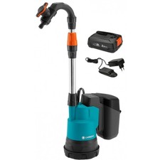 Gardena 2000/2 P4A Ready-To-Use Set - Akku-Regenfasspumpe - blau/schwarz