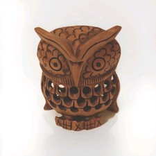 Deko Eule Holz Kauz Uhu Garten