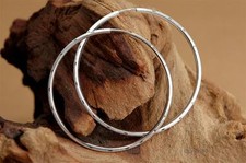 C7d 925 SILBER Ohrringe Ohrhänger Creolen Creole gross XXL Silbercreolen NEU