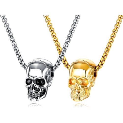 Totenkopf halskette led - totenkopf, punk