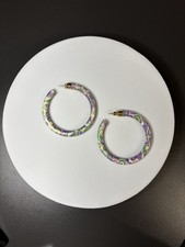 Ohrringe Creolen Bunt Vintage