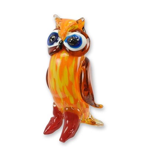 Glasfigur eule murano stil - im, murano-stil