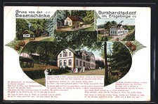 Burkhardtsdorf im Erzgebirge, Gasthaus Besenschänke, Ansichtskarte 