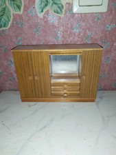 Alter Kleiderschrank um 1960 Schlafzimmer-Laden-Puppenhaus-Puppenstube