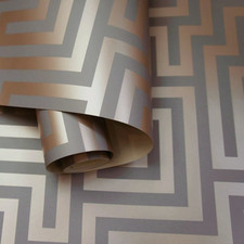 Roségold Metallic Tapete