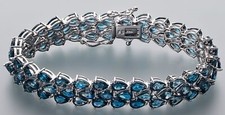 Exklusives blautopas armband - blautopas,