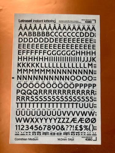 Letraset 4380 corinthian - letraset,