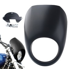 Matt Schwarz Lampenmaske Scheinwerferverkleidung Für Harley Sportster Dyna XL883