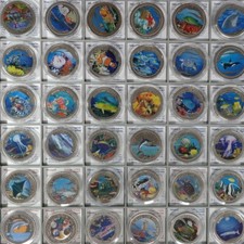 Marine Life Protection | Farbmünzen verschiedene Länder | Varianten zur Auswahl