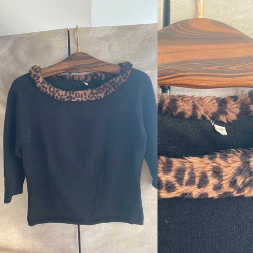 Pullover schwarz leo kragen - pullover, leo-kragen