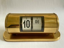 Bauhaus  Art Deco  Köhler Klappzahlen Tisch Uhr Flip Clock ,voll funktionsfähig