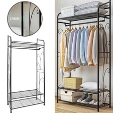 Kleiderschrank Schlafzimmer Dielenschrank Offen Garderobe Metall Begehbar Regal