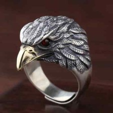 Ring Adler rote Augen Herren