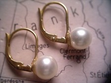 kurze Perlenohrhänger 6 mm