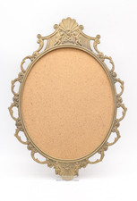 Ovaler Messingrahmen für Bild