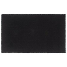 Fußmatte Schwarz 90x150 Cm Kokosfaser Getuftet Abtreter Fuß Schuh