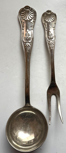 Fleischgabel und suppenkelle - fleischgabel,