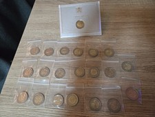 Konvolut 2 Euro Münzen alle bankfrisch. Fairer Preis!!!