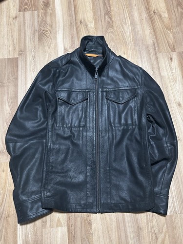 Hugo boss lederjacke - hugo,