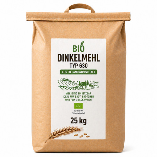 Bio dinkelmehl type 630 kg - type, 25