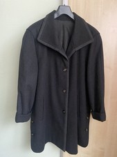 PIER ANGELINI Cashmere-Mantel schwarz Gr. 40 sehr elegant