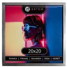 Holz Bilderrahmen 20x20 Glas