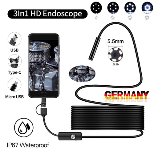 3in1 usb endoskop - endoskop, inspektion