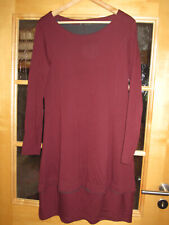 Ballonkleid von Consequent Gr. 38 rostbraun mit grauen Punkten