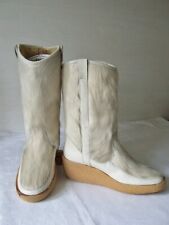 Winterstiefel Gr.5,5 warm gefüttert Echtfell außen weiß wenig getragen