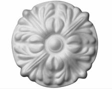 3D Wandtattoo Fleurie 4 Stück Wanddeko Blume Polystyrol Flower Ornament Relief