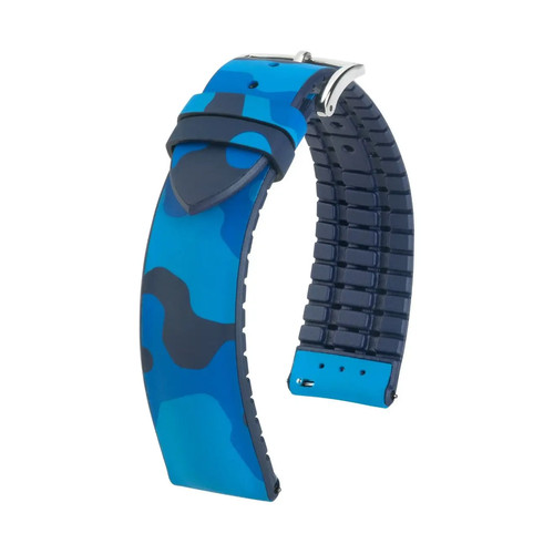 Uhrenarmband blau gummi - uhrenarmband, in