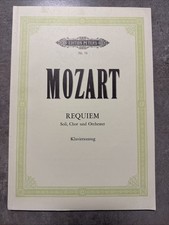 Noten Klavierauszug Mozart Requiem  Edition Peters