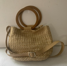 Damen Handtasche  Henkeltasche Schultertasche Beige