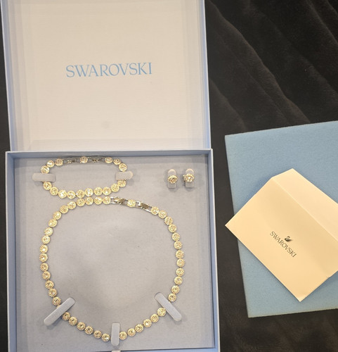Swarovski schmuckset gold - swarovski,