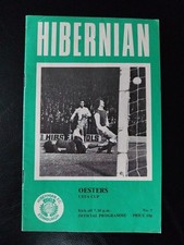 Fussballprogramm Hibernian Edinburgh- Oesters UEFA CUP 20.10.1976