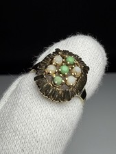Ring Gold Jade Vintage 333