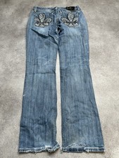 Miss Me Flared Jeans Blau Gr