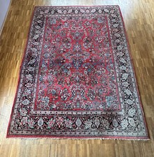 ALTER ORIENTTEPPICH TEPPICH AUS WOLLE PERSER HANDGEKNÜPFT 340x240cm