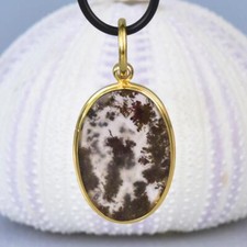 Anhänger Moosachat Cabochon &