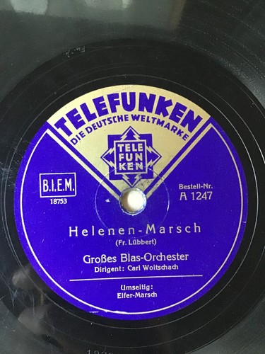 Telefunken schellackplatte - telefunken,