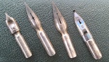 4 sehr alte Schreibfedern